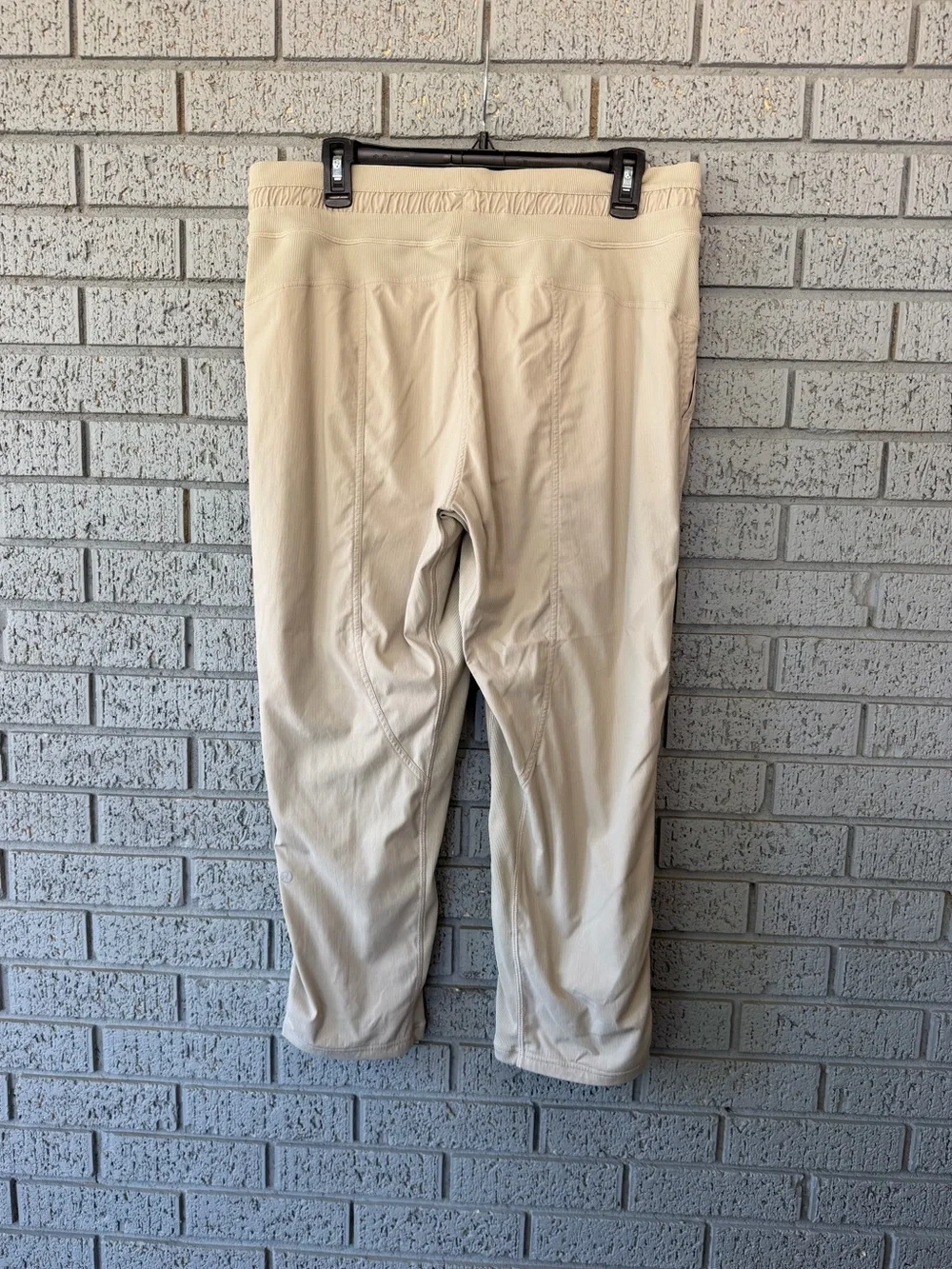 Lululemon Dance Studio Mid-Rise Lined Cropped Pants Trench Tan Size 12